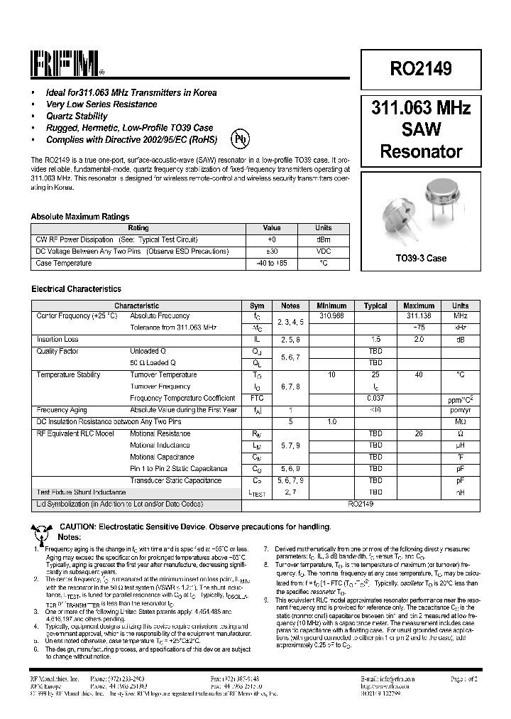 RO2149_1302460.PDF Datasheet