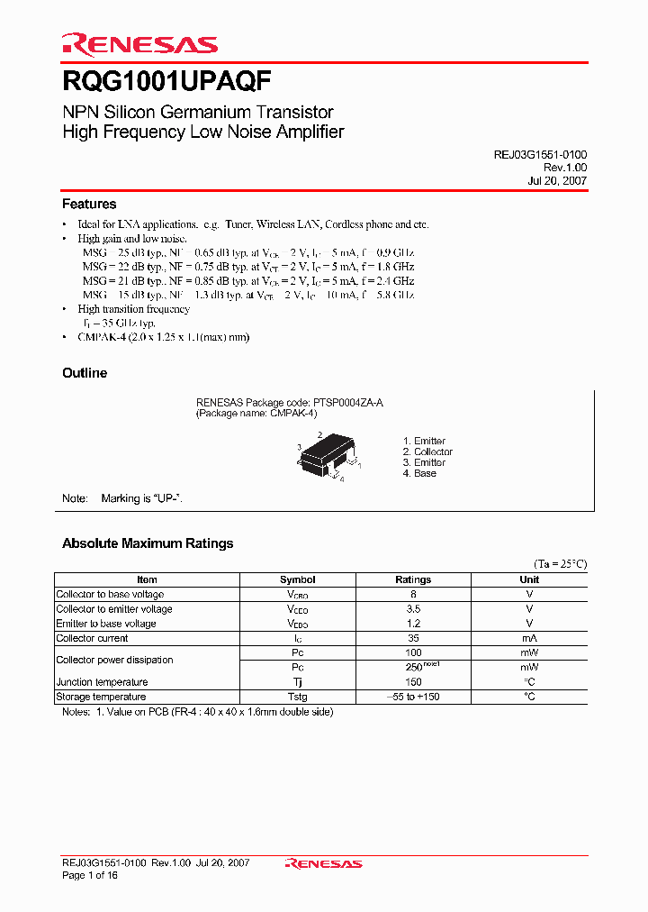 RQG1001UPAQF_1302638.PDF Datasheet