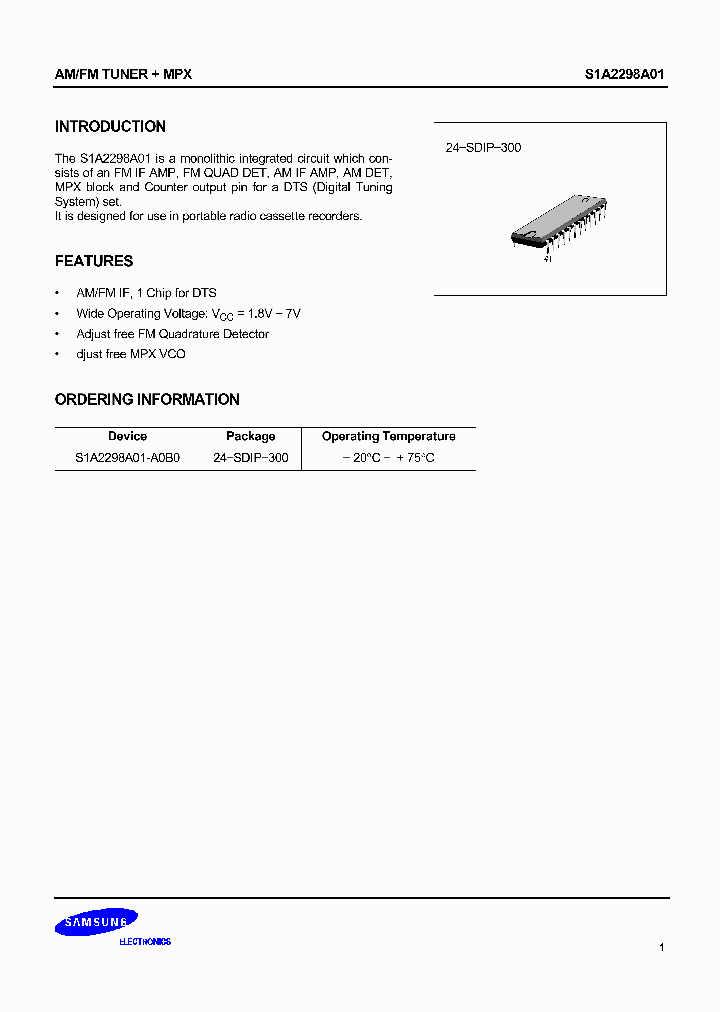 S1A2298A01-A0B0_1303324.PDF Datasheet