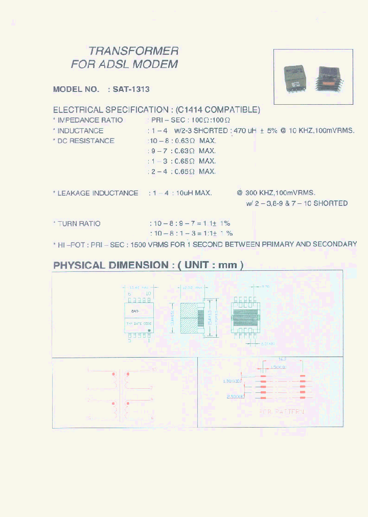 SAT-1313_1304890.PDF Datasheet