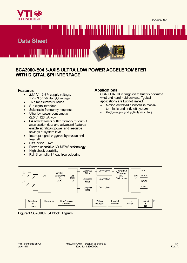 SCA3000-E04_1305824.PDF Datasheet