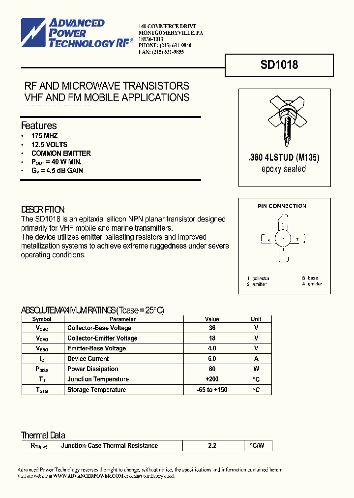 SD1018_1306011.PDF Datasheet