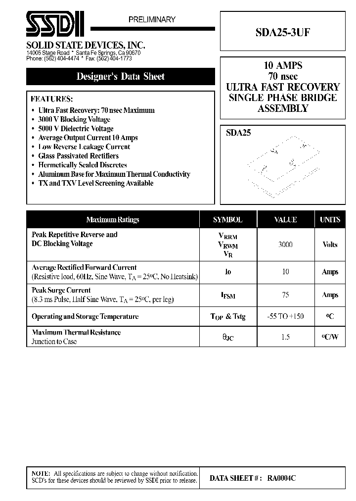 SDA25-3UF_1306399.PDF Datasheet