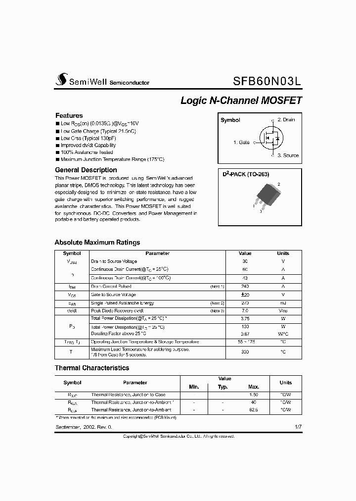 SFB60N03L_1307400.PDF Datasheet