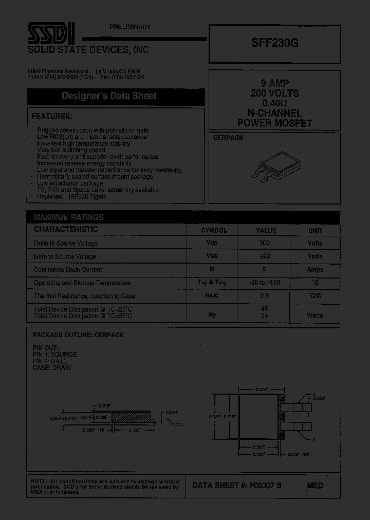 SFF230G_1307460.PDF Datasheet