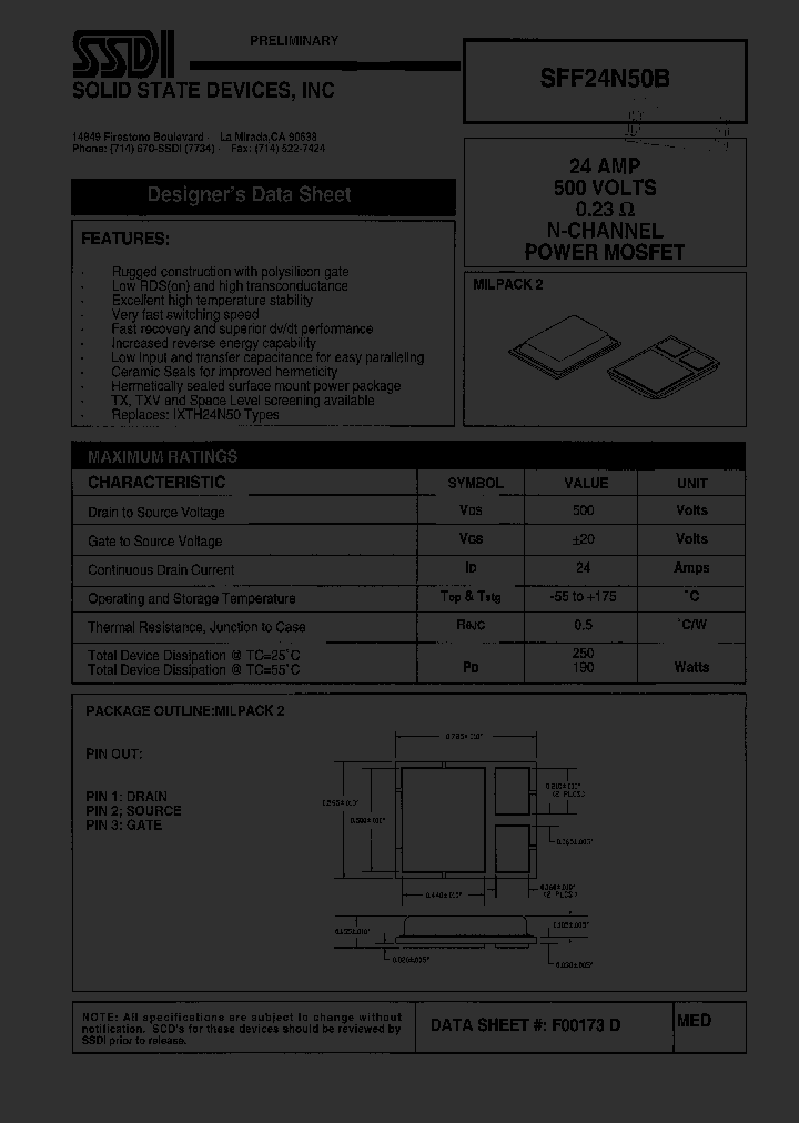 SFF24N50B_1307468.PDF Datasheet