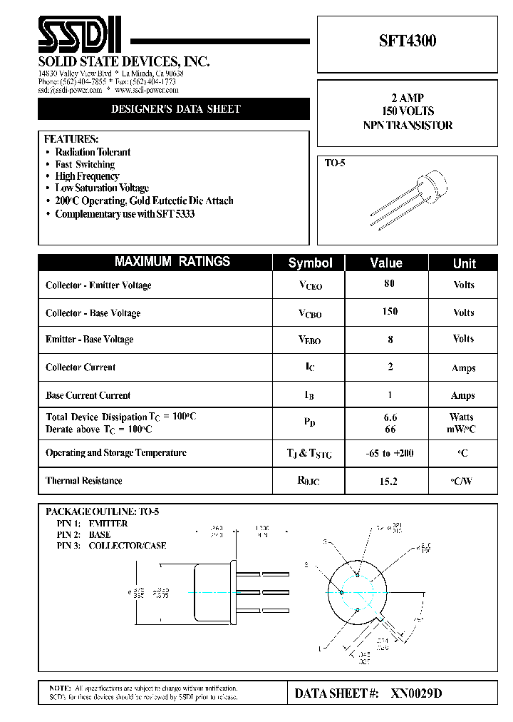 SFT4300_1307835.PDF Datasheet