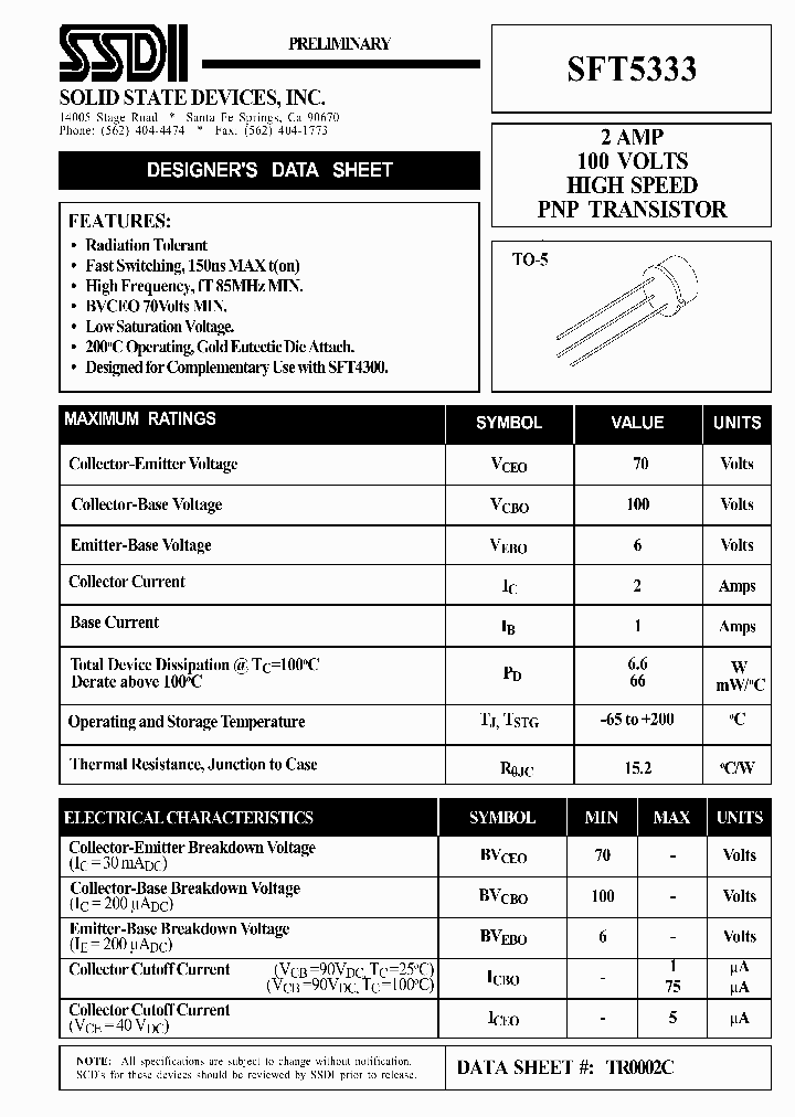 SFT5333_1307845.PDF Datasheet