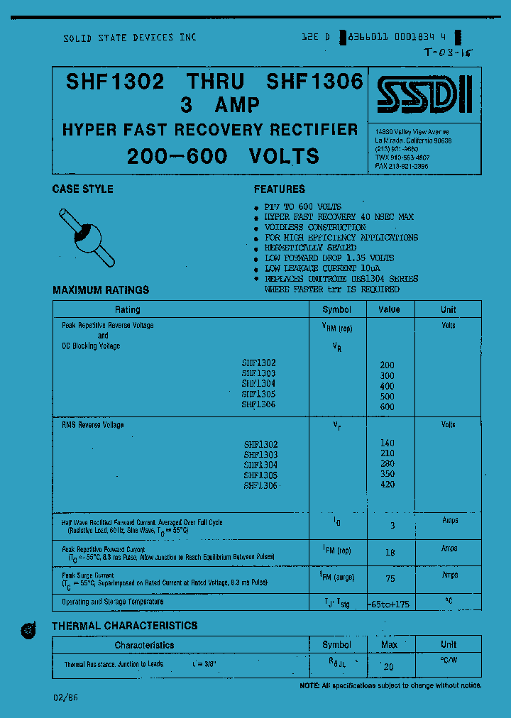 SHF1302_1102080.PDF Datasheet