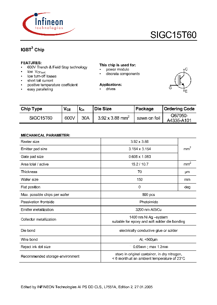 SIGC15T60_1309437.PDF Datasheet