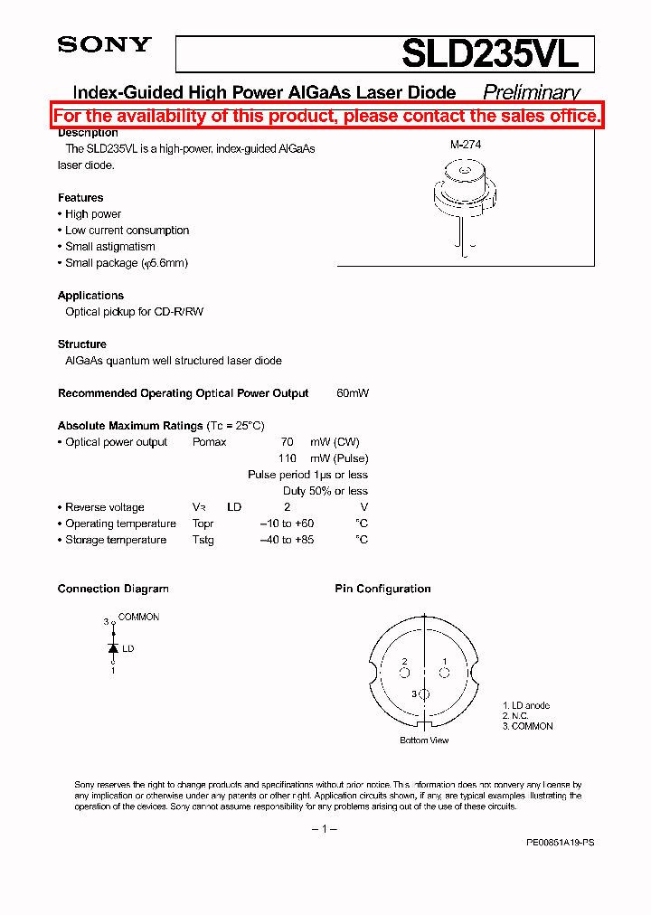 SLD235VL_1310344.PDF Datasheet