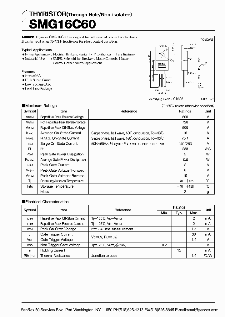 SMG16C60_1311332.PDF Datasheet