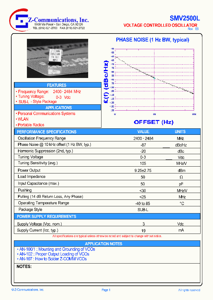 SMV2500L_1311719.PDF Datasheet