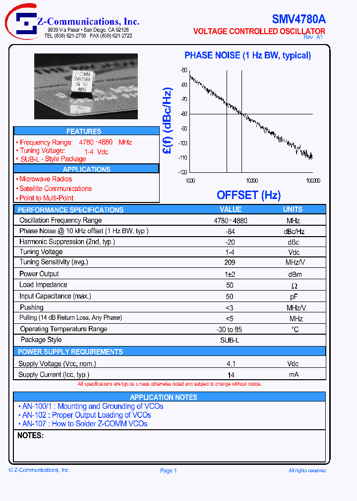 SMV4780A_1311742.PDF Datasheet