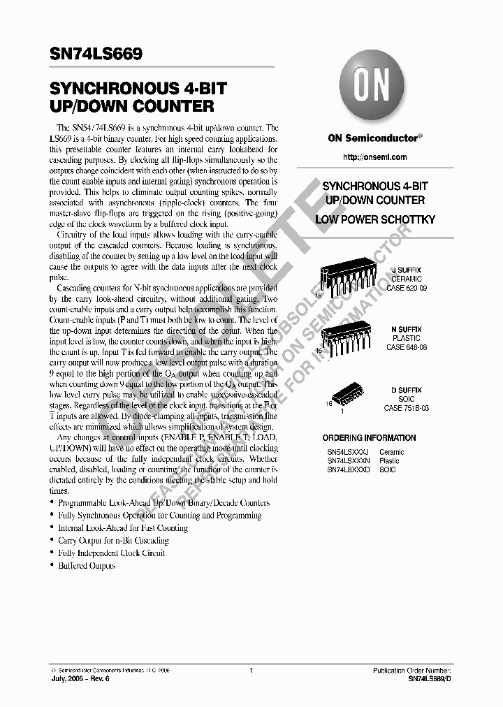 SN74LS669N_1313334.PDF Datasheet