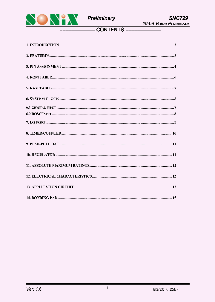 SNC729_1120998.PDF Datasheet