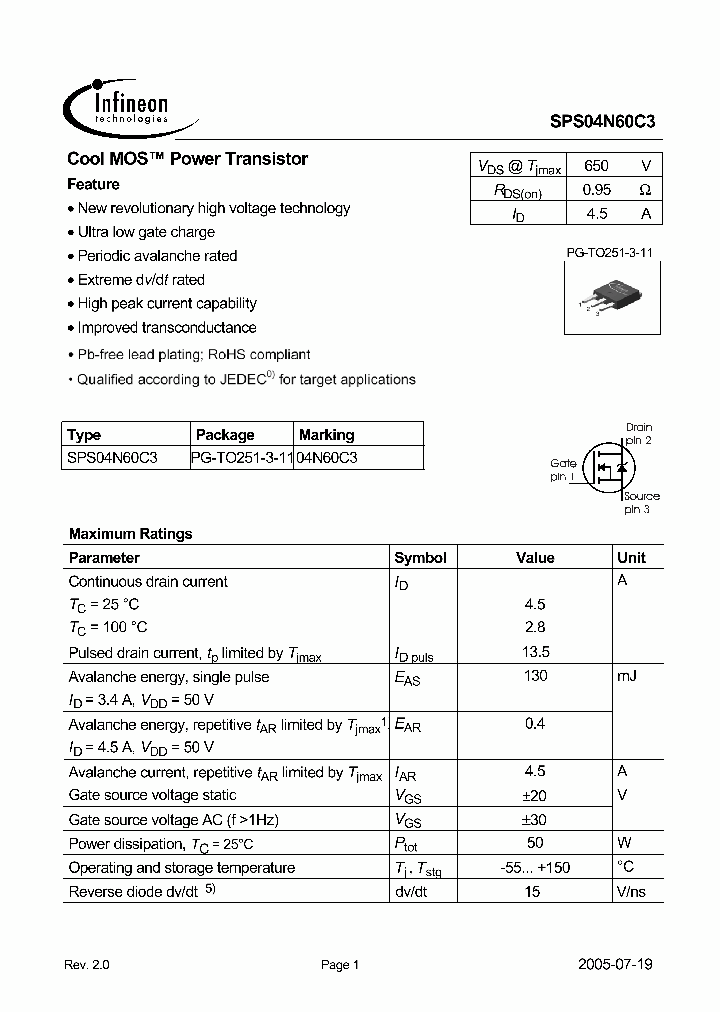 SPS04N60C3_1315648.PDF Datasheet