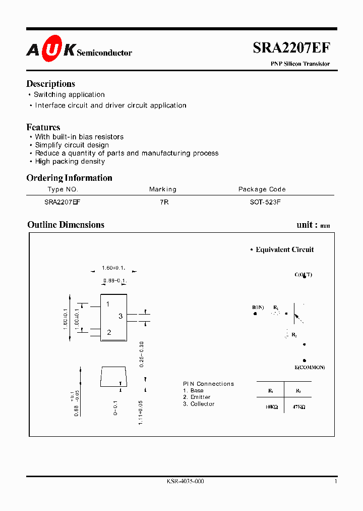 SRA2207EF_1316166.PDF Datasheet