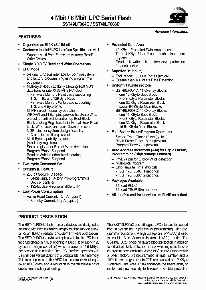 SST49LF004C_1027232.PDF Datasheet