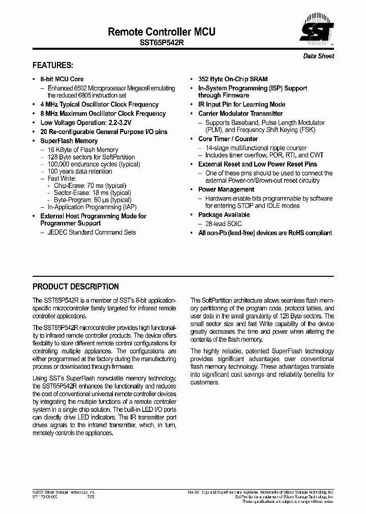 SST65P542R05_1317093.PDF Datasheet