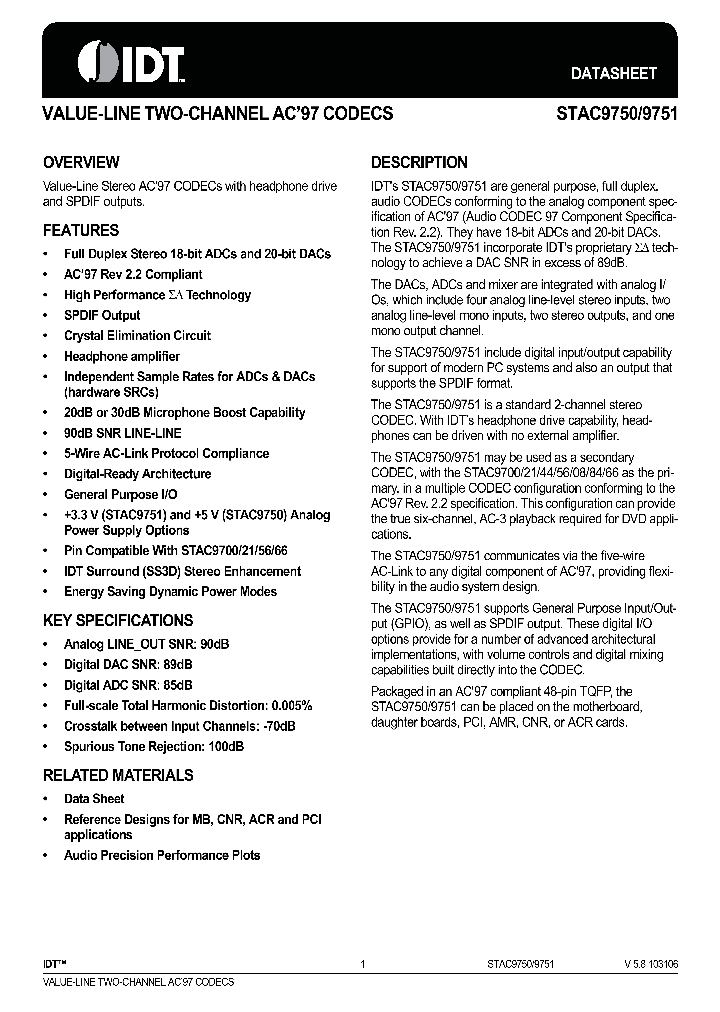 STAC9750_1031082.PDF Datasheet