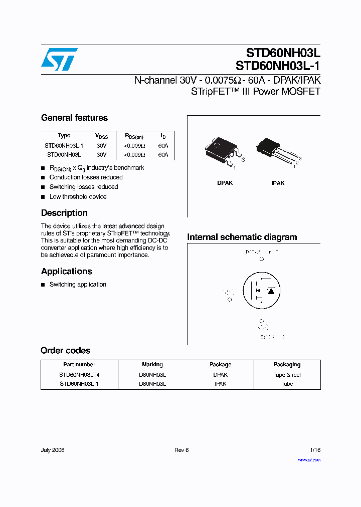 STD60NH03L06_1145539.PDF Datasheet