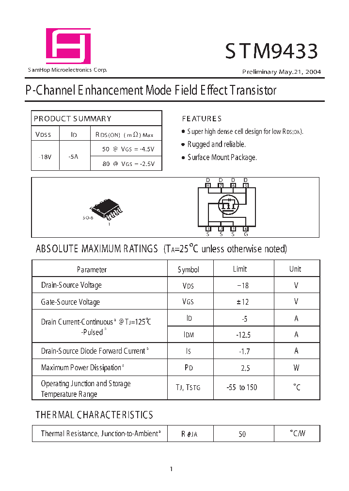 STM9433_1164967.PDF Datasheet