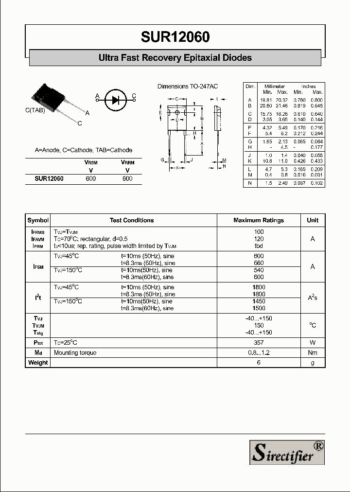 SUR12060_1319882.PDF Datasheet