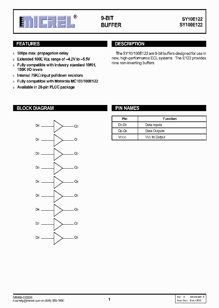 SY10E12206_1320299.PDF Datasheet