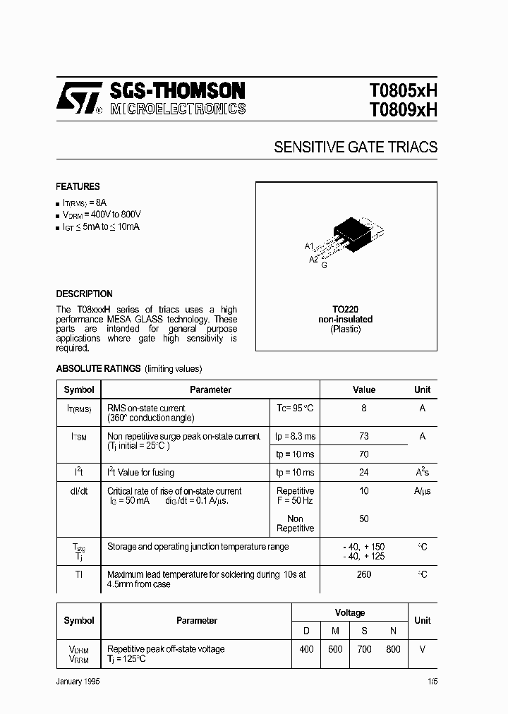 T0809XH_1320799.PDF Datasheet