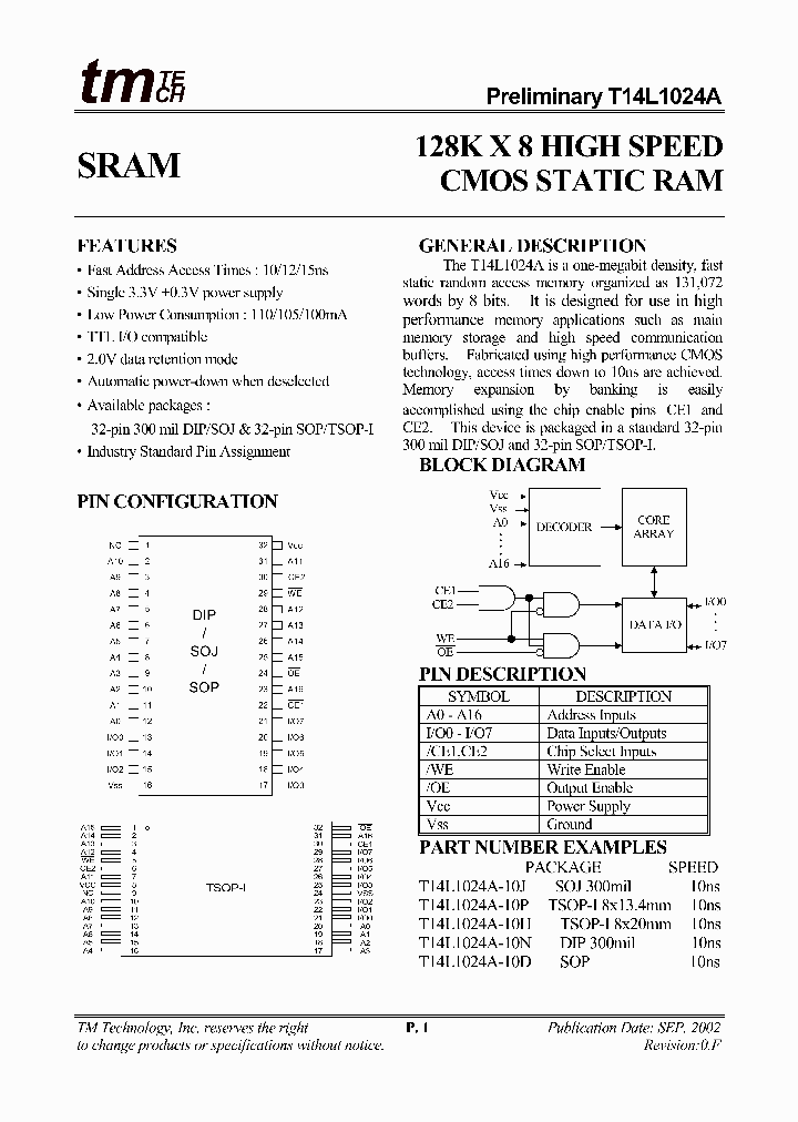 T14L1024A-10P_1320832.PDF Datasheet