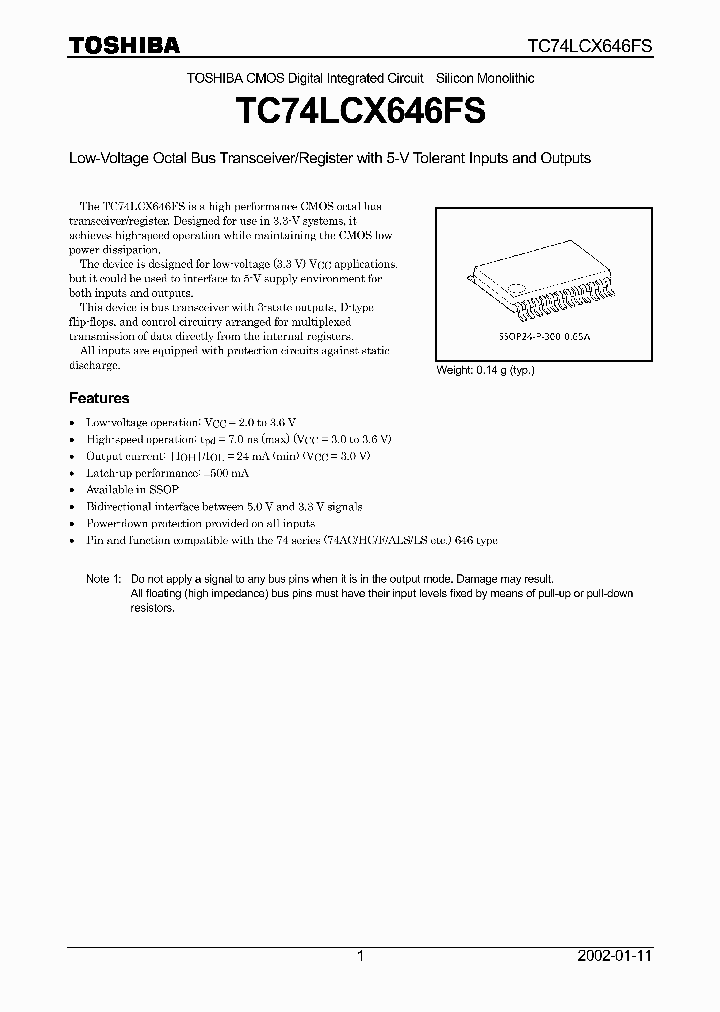 TC74LCX646FS_1322543.PDF Datasheet