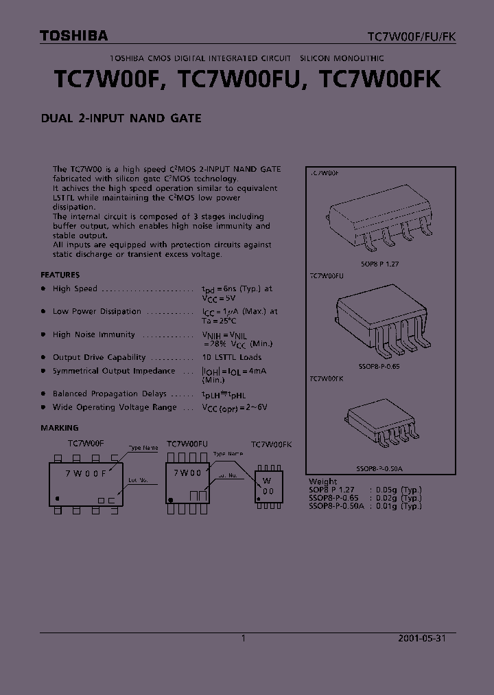 TC7W00F01_1046893.PDF Datasheet