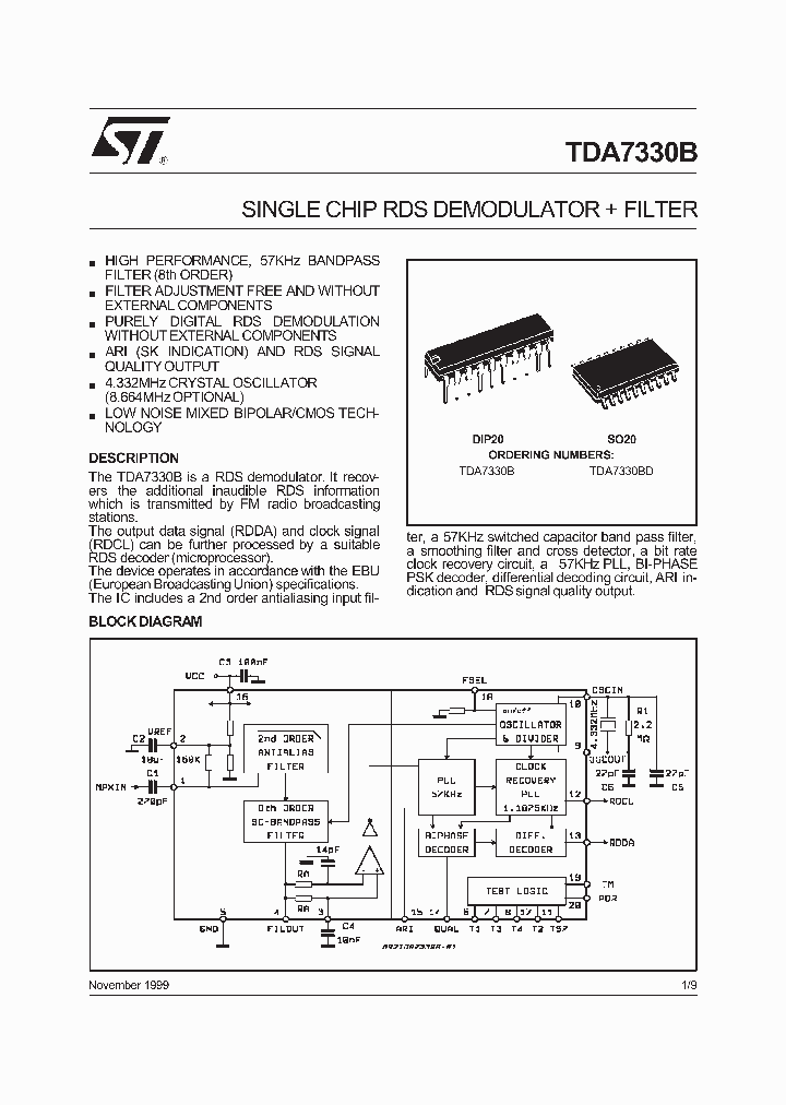 TDA7330BD_1323518.PDF Datasheet