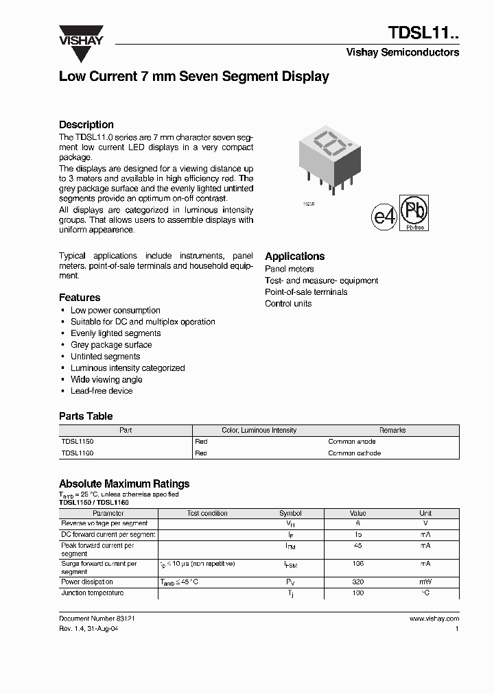 TDSL1160_1323944.PDF Datasheet