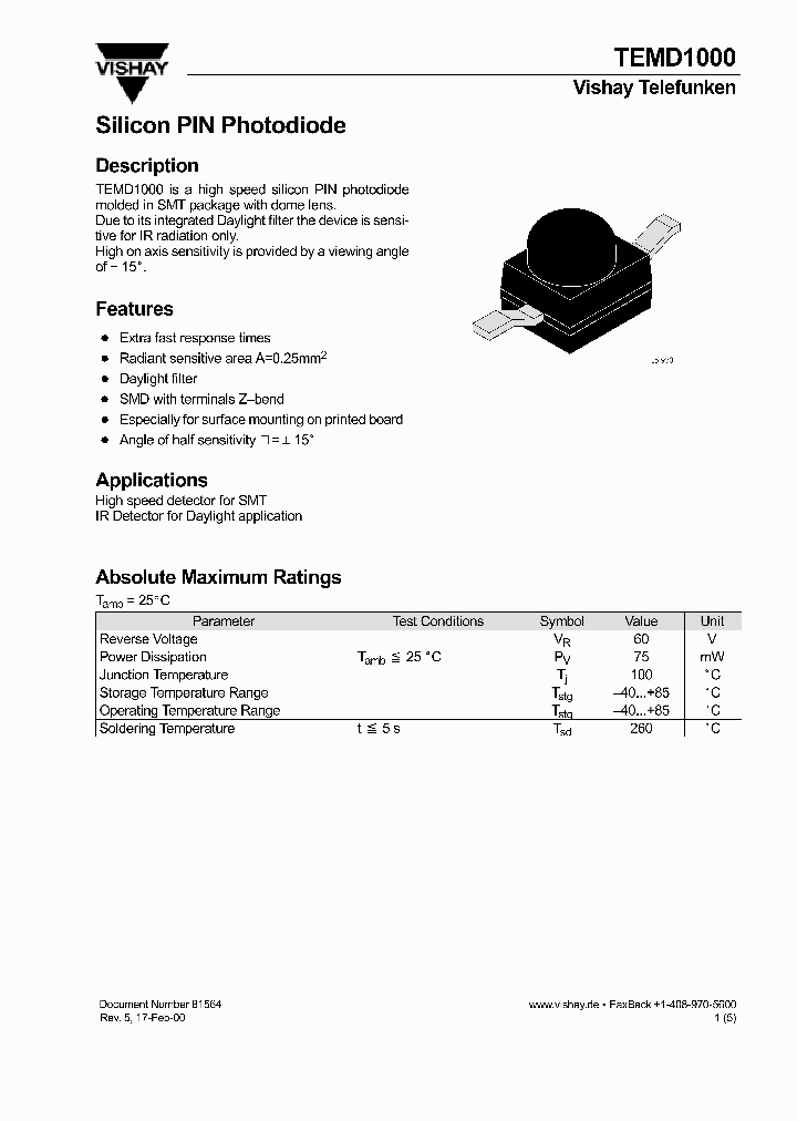 TEMD1000_1324170.PDF Datasheet