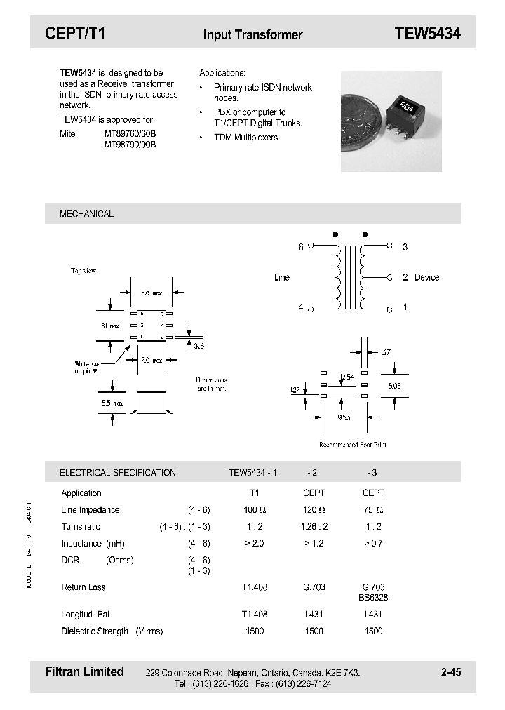 TEW5434-1_1106695.PDF Datasheet