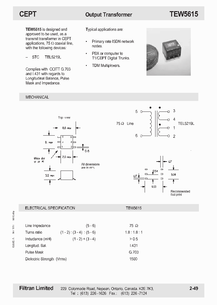 TEW5615_1105687.PDF Datasheet
