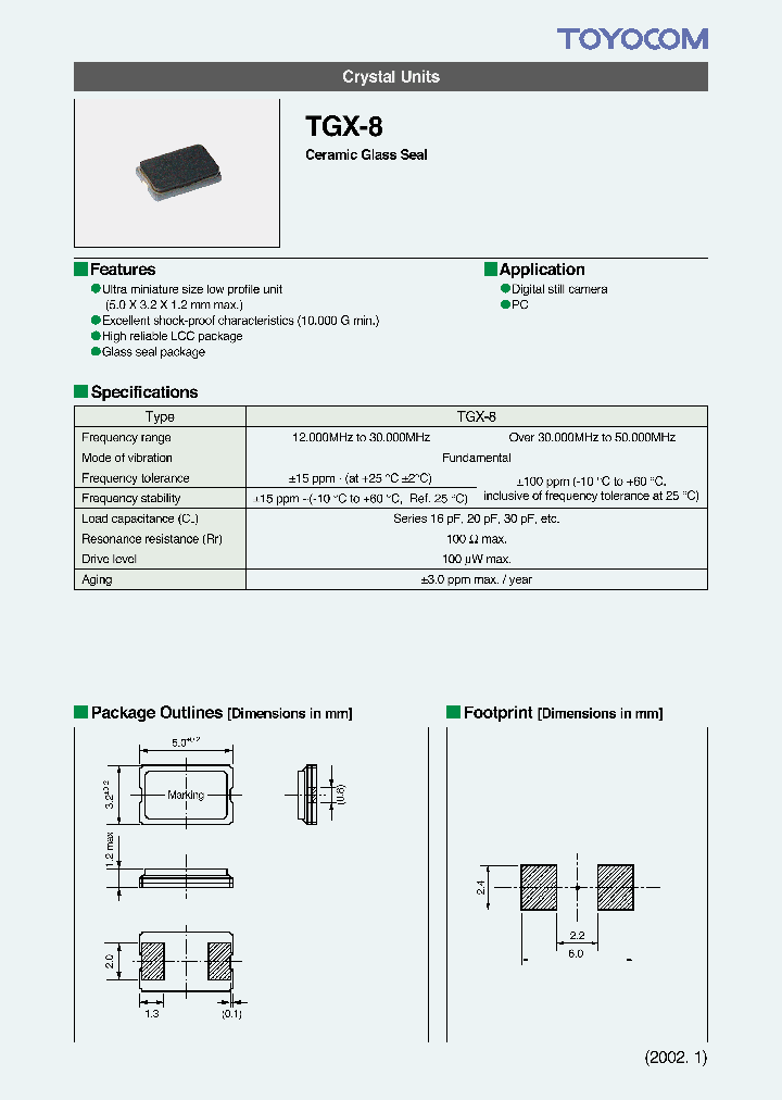 TGX-8_1324889.PDF Datasheet