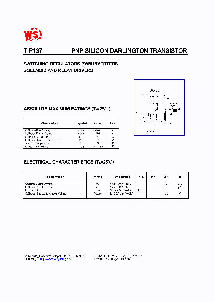 TIP137_1325252.PDF Datasheet