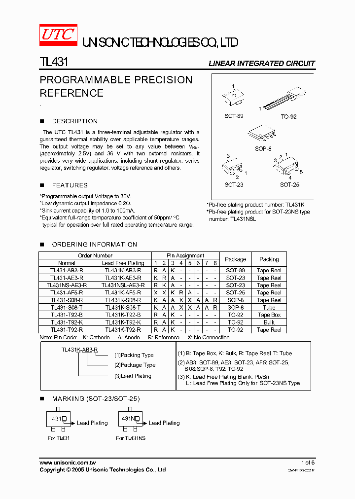 TL431NS-AE3-R_1036270.PDF Datasheet