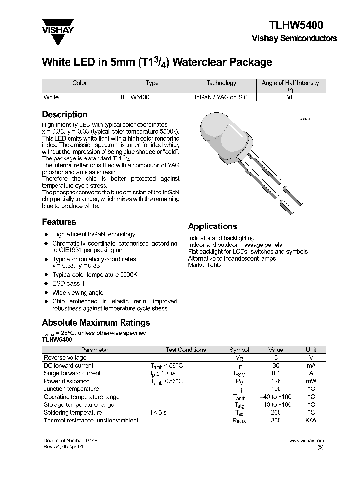 TLHW5400_1326238.PDF Datasheet