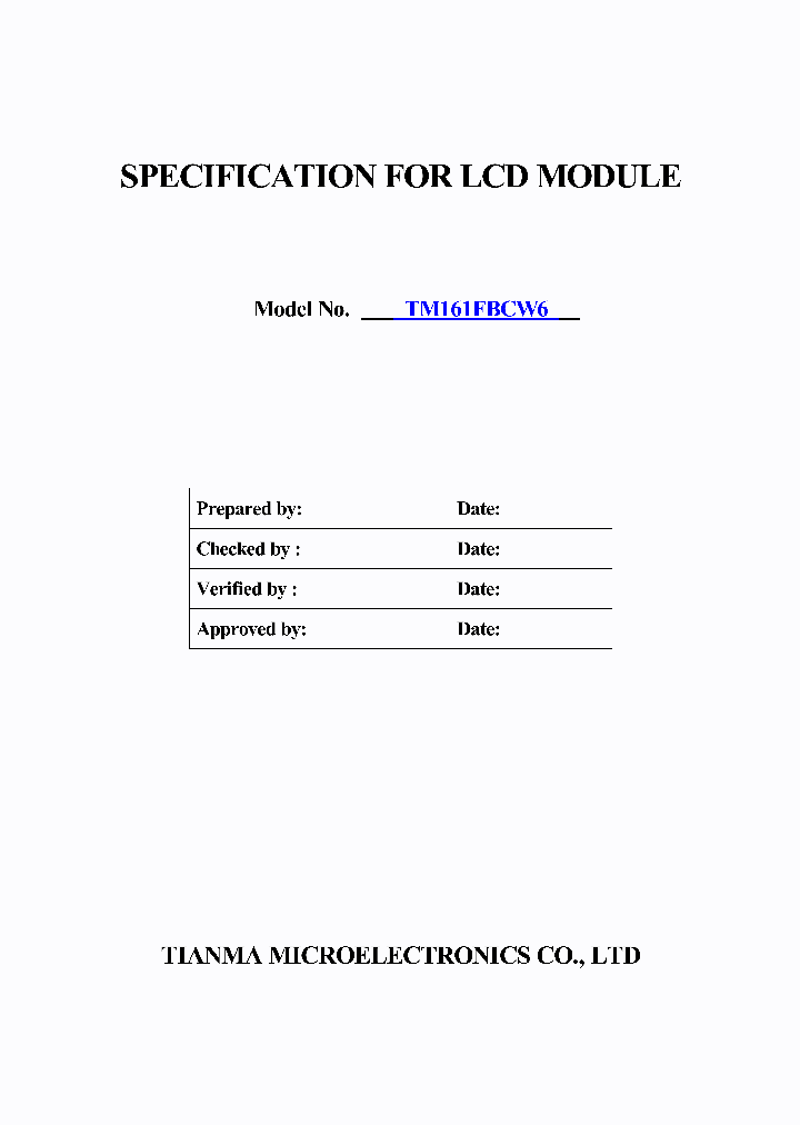 TM161FBCW6_1326845.PDF Datasheet