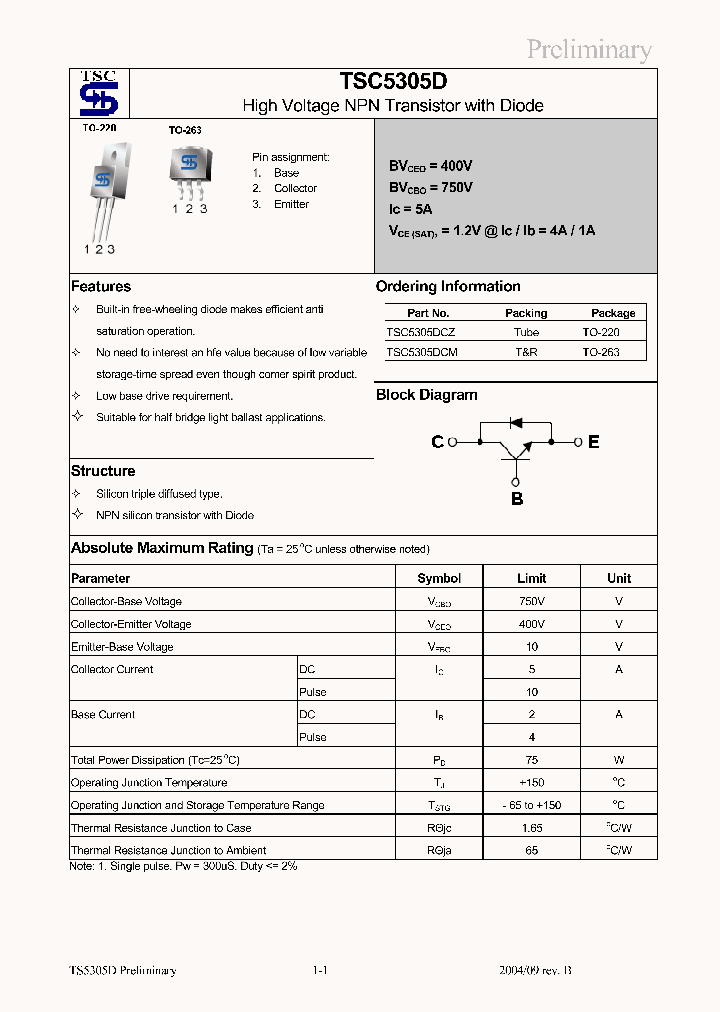 TSC5305DCZ_1329339.PDF Datasheet