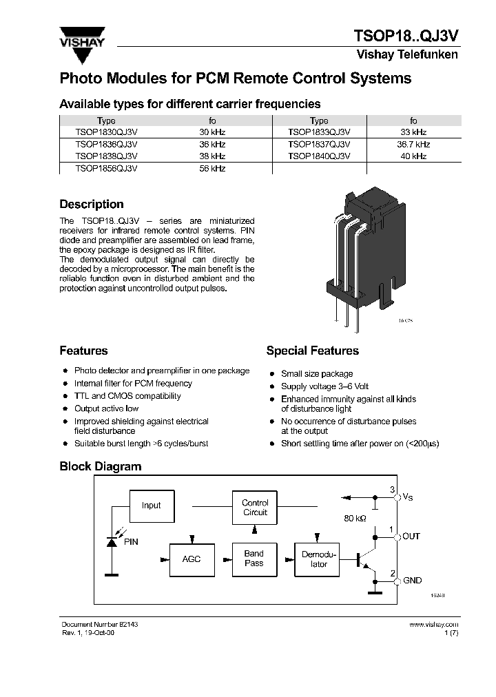 TSOP1833QJ3V_1141543.PDF Datasheet