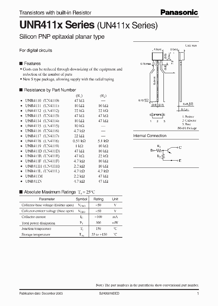 UNR4110_1135066.PDF Datasheet