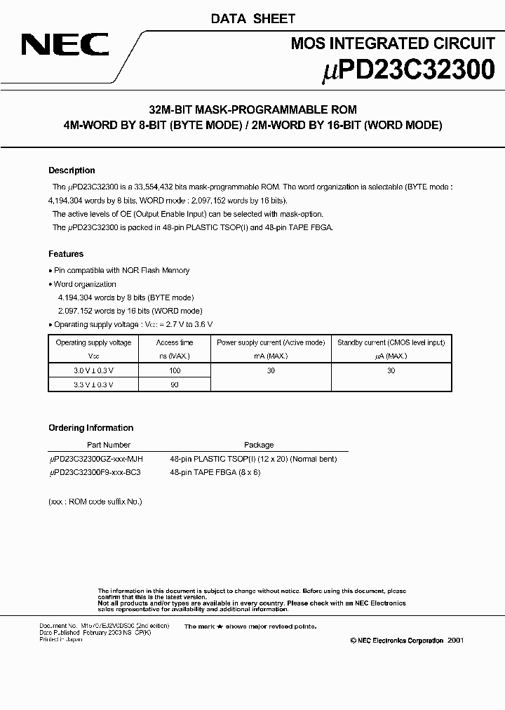 UPD23C32300GZ-XXX-MJH_1332274.PDF Datasheet