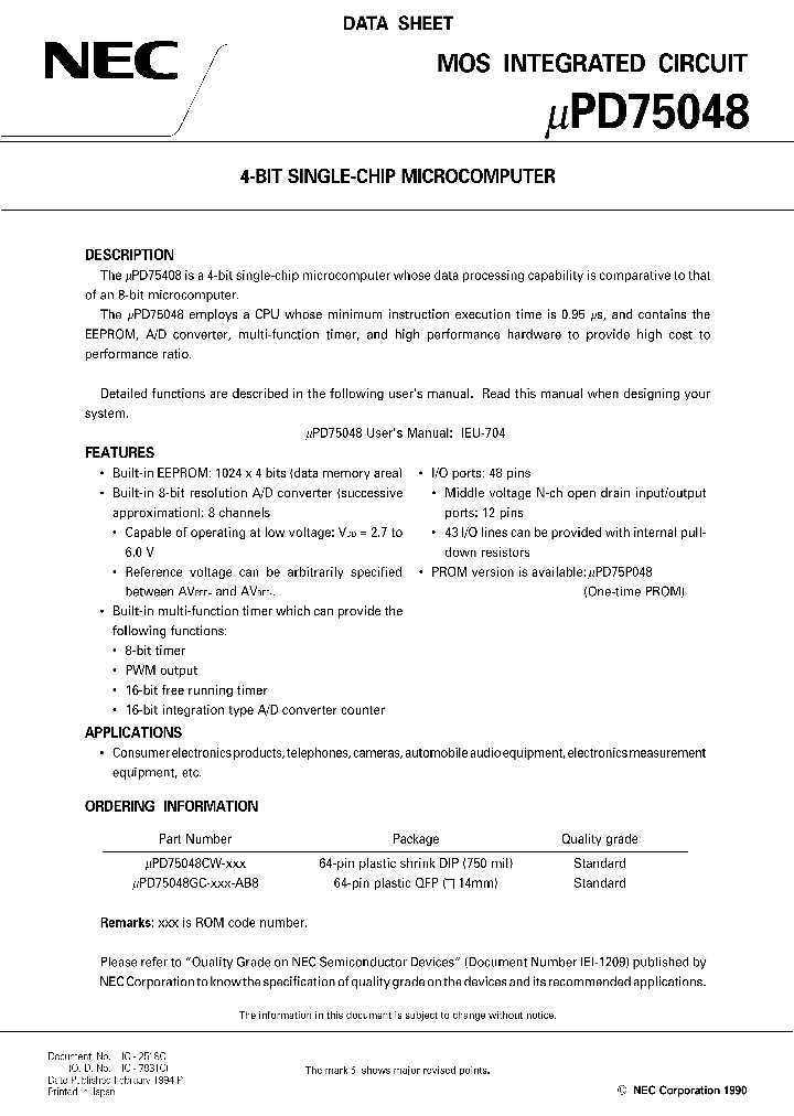 UPD75048GC_1332489.PDF Datasheet