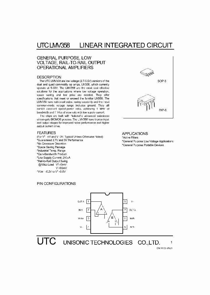 UTCLMV358_1333120.PDF Datasheet