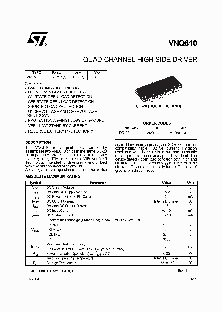 VNQ81013TR_1334740.PDF Datasheet